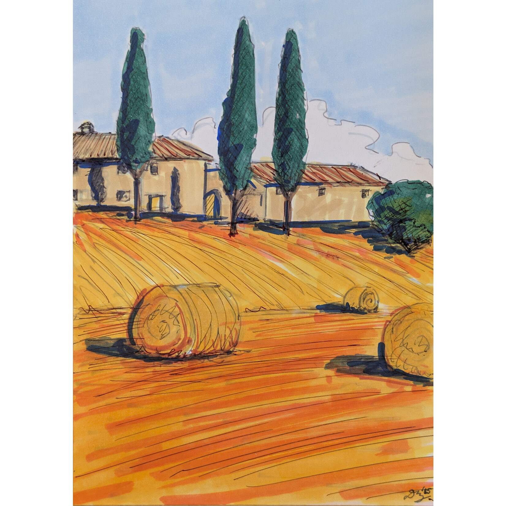 Daniel Ziegler Art "Tuscan Countryside" - Daniel Ziegler