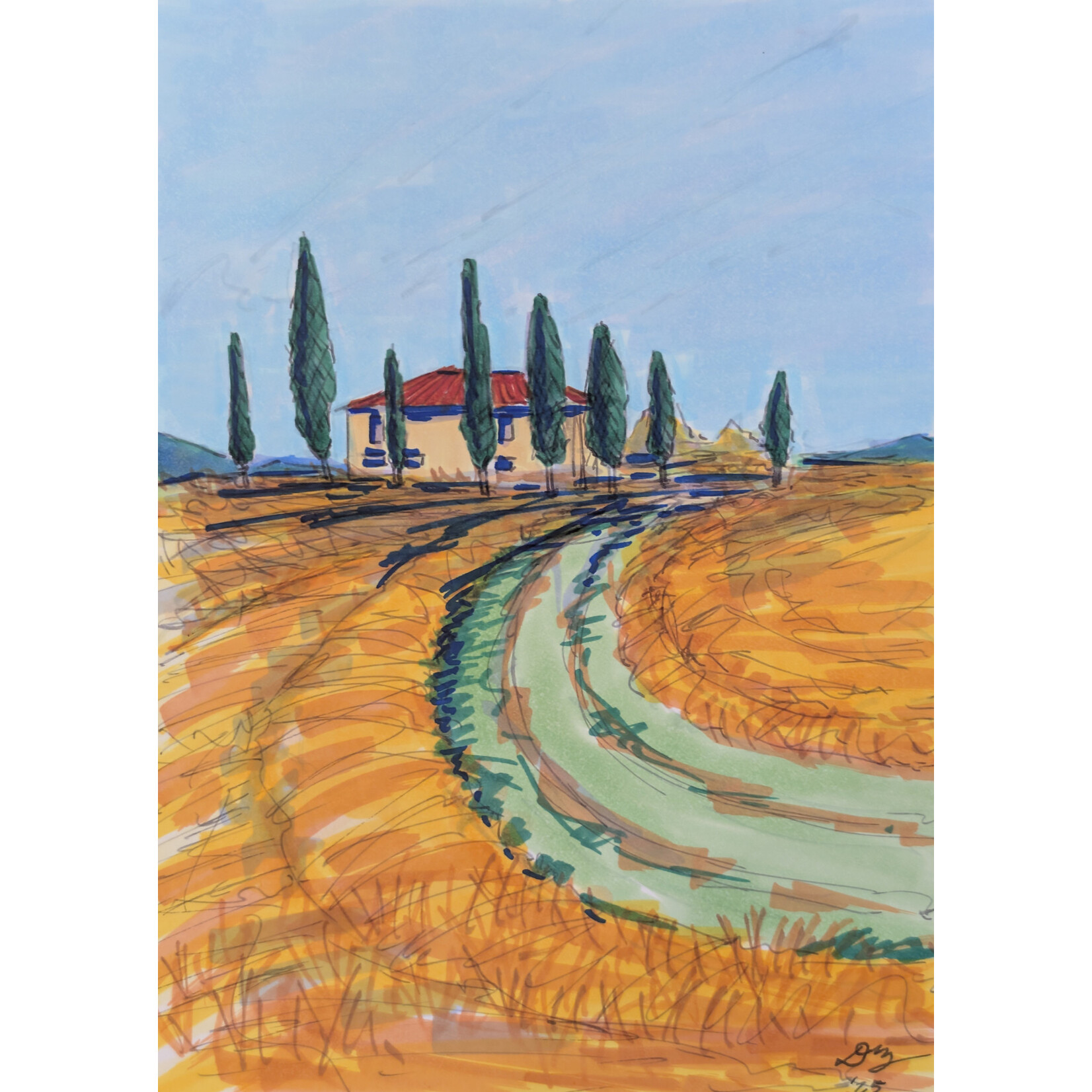 Daniel Ziegler Art "Rustic Wheatlands" - Daniel Ziegler