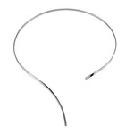 Rio Grande Sterling Silver 2.7 x 1.2mm Flattened Round-Wire Neck Ring with Hole