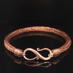Modern Heirloom® Handcrafted 5mm Double Viking Knit Copper Bracelet 8”
