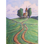 Daniel Ziegler Art "Hilltop Chapel" - Daniel Ziegler