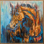 Gretchen Dibler Art "Bay Horse" - Gretchen Dibler