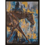 Gretchen Dibler Art "Dark Trotting Horse" - Gretchen Dibler