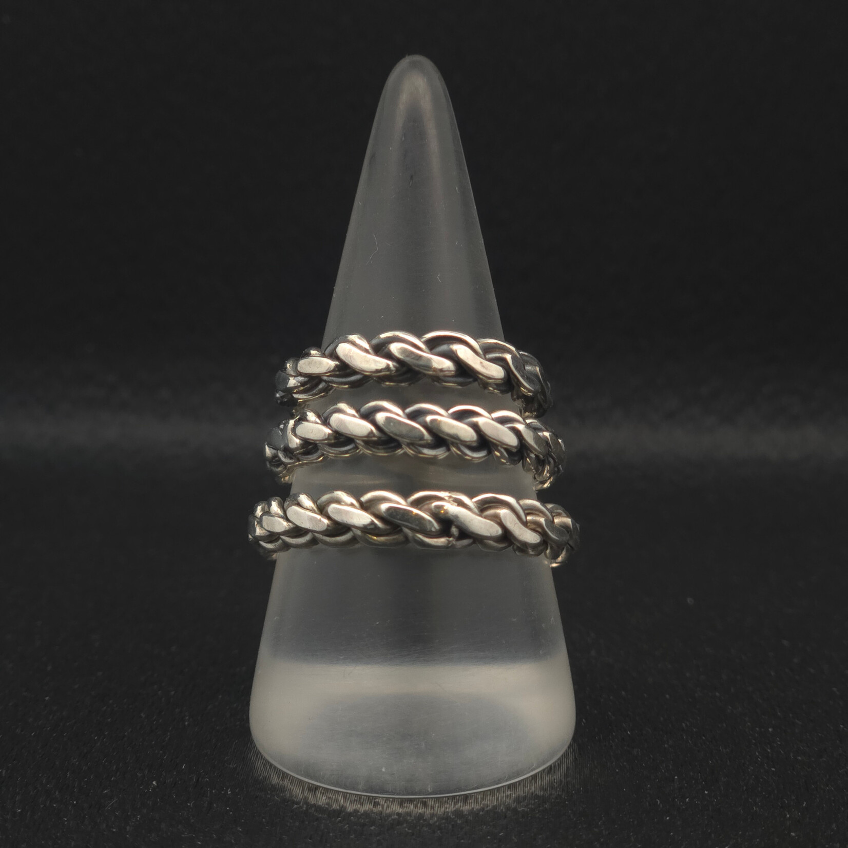 Modern Heirloom® Twisted Sterling Link Ring