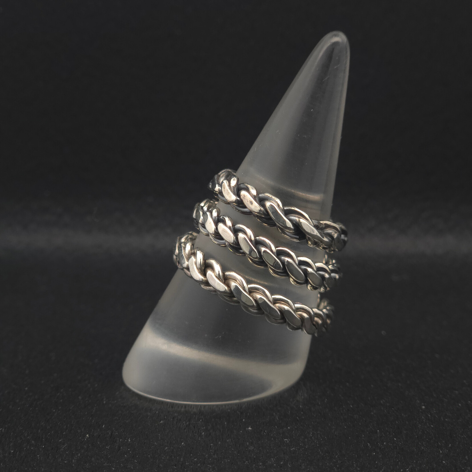 Modern Heirloom® Twisted Sterling Link Ring