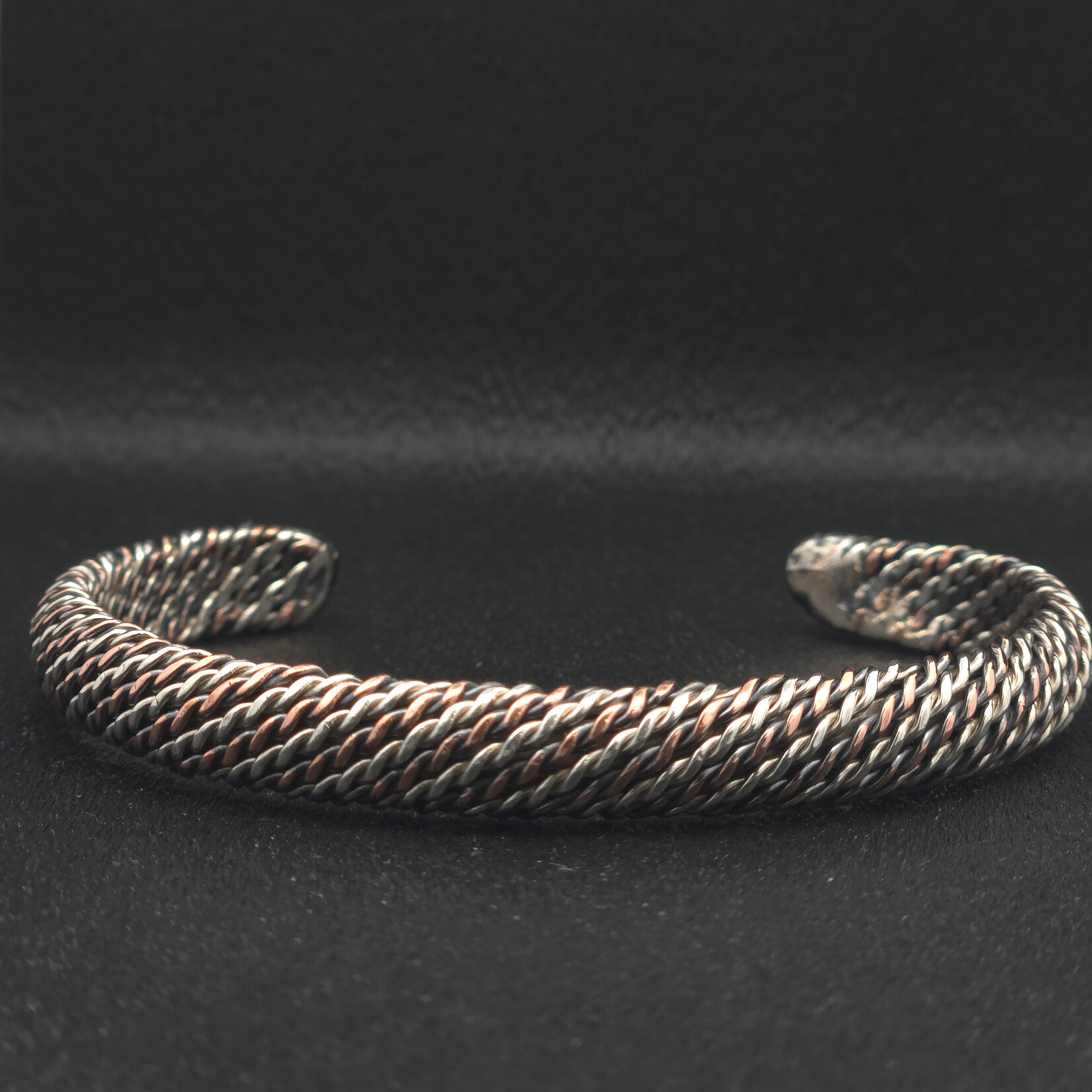 Modern Heirloom® Two-Toned Twisted Cuff, Sterling and Copper