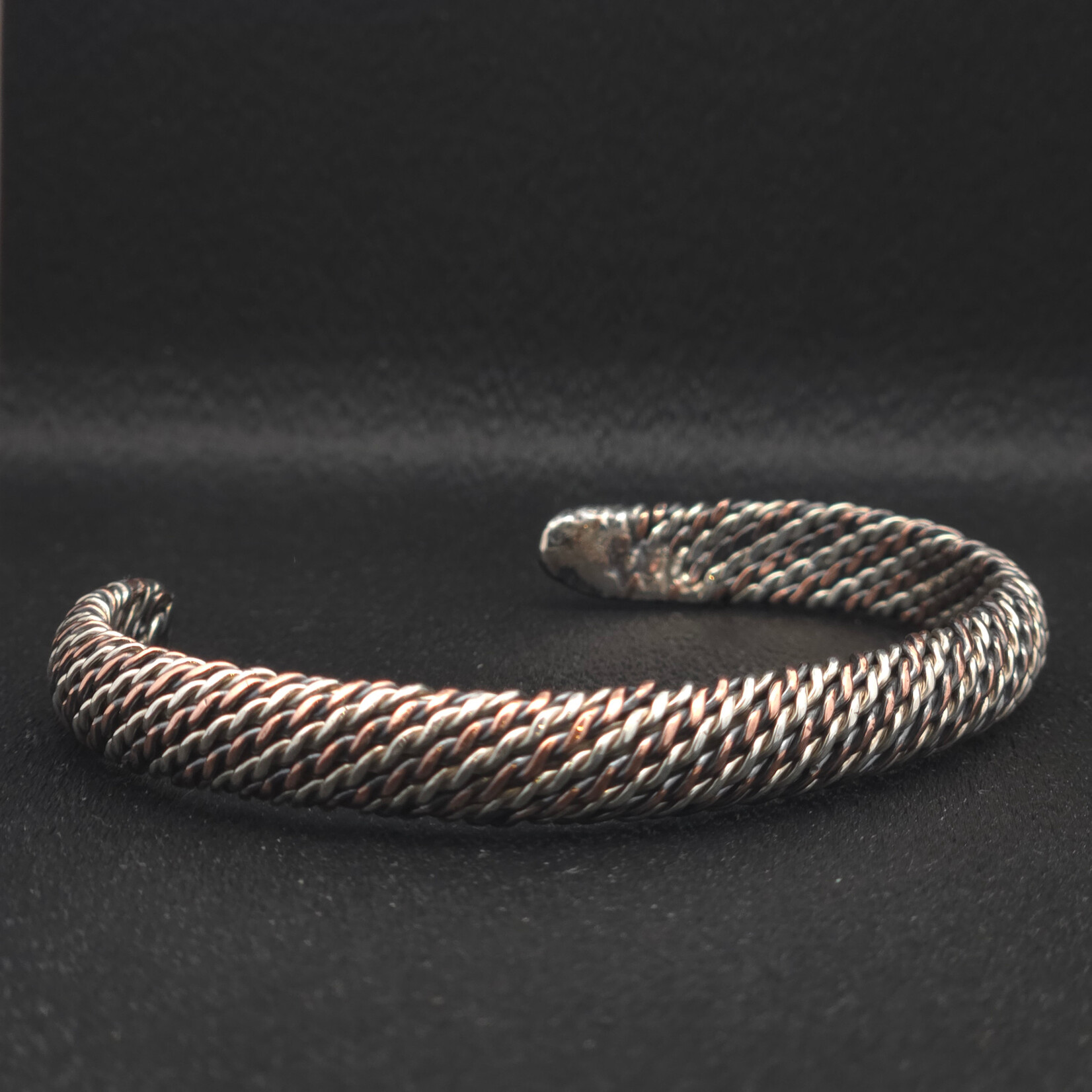 Modern Heirloom® Two-Toned Twisted Cuff, Sterling and Copper