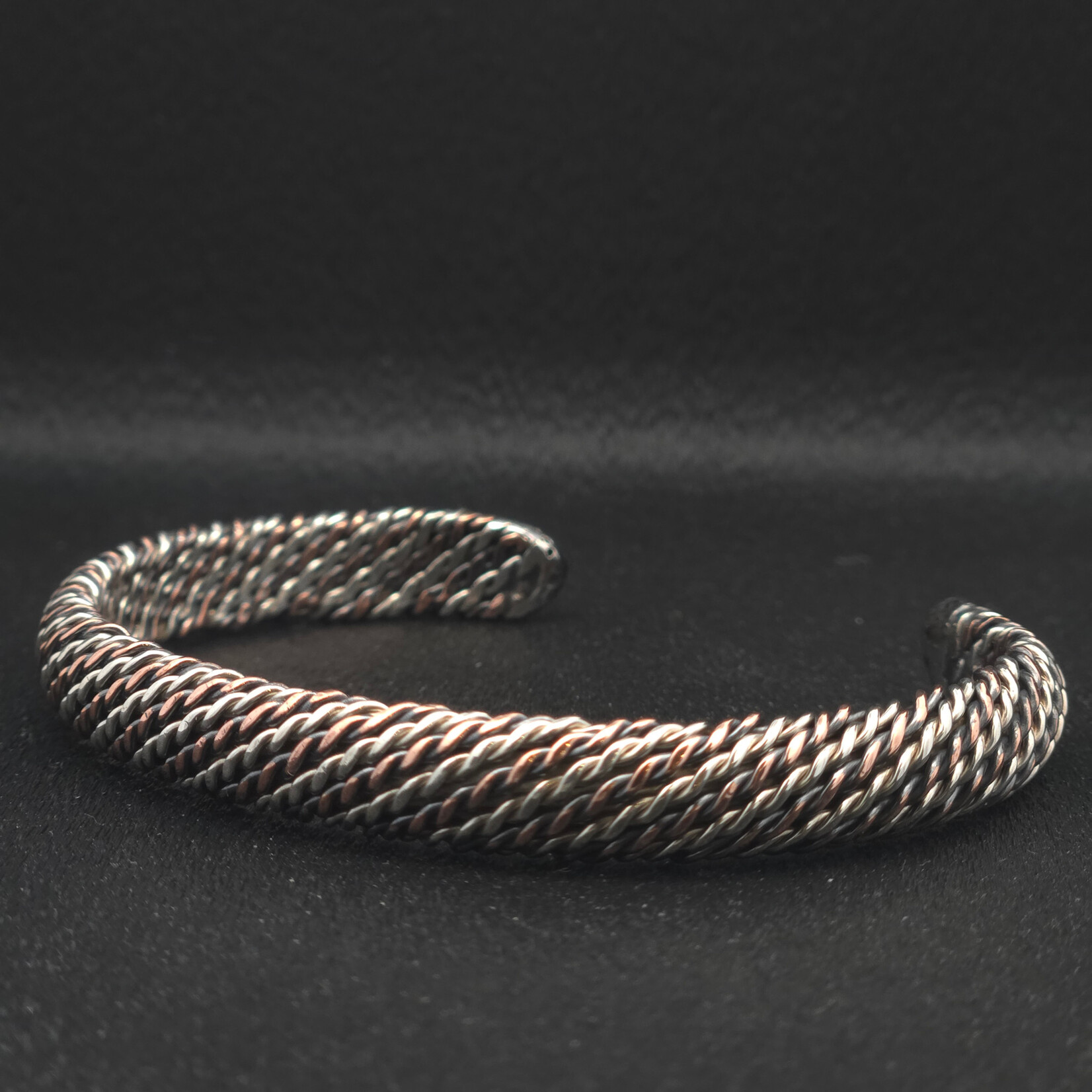 Modern Heirloom® Two-Toned Twisted Cuff, Sterling and Copper