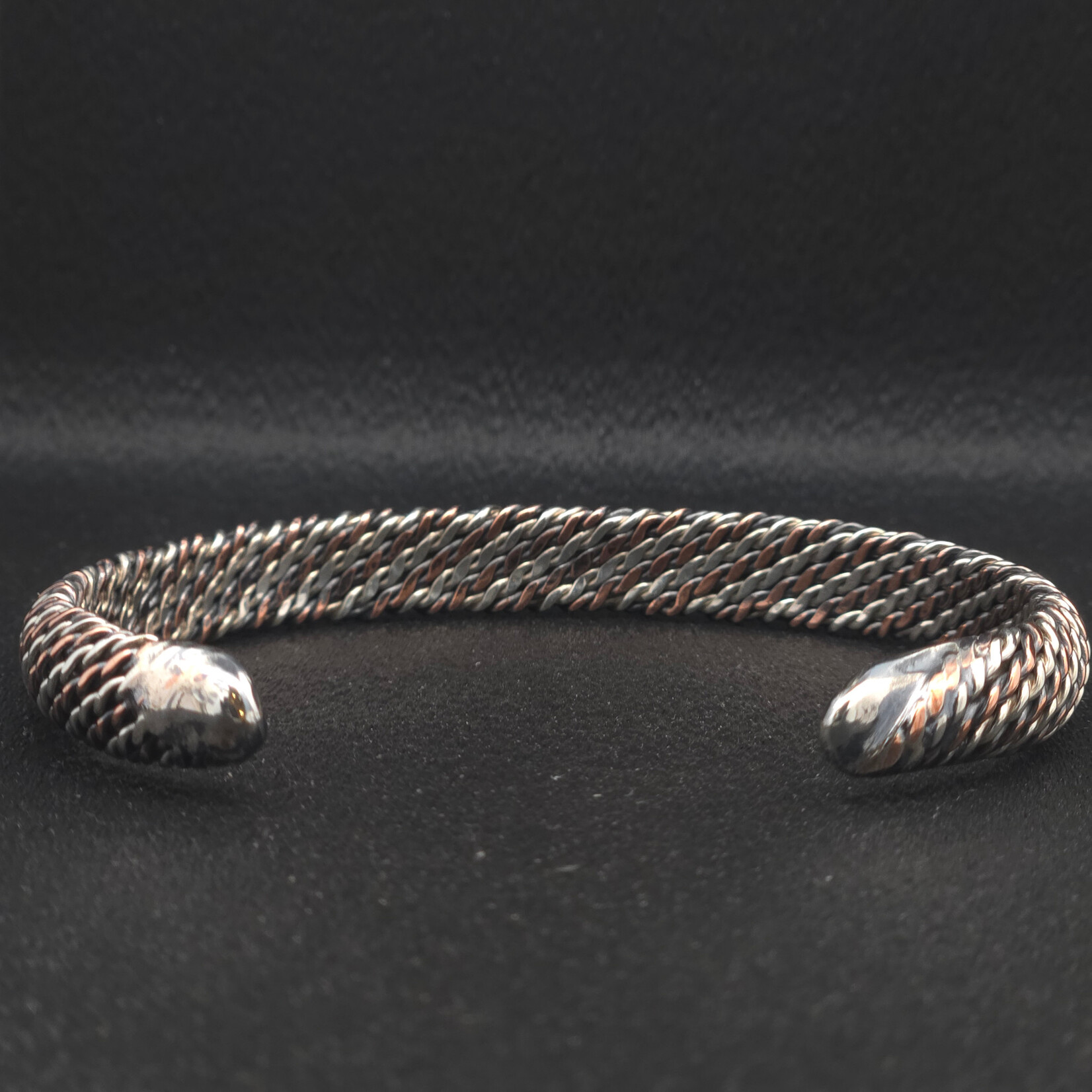 Modern Heirloom® Two-Toned Twisted Cuff, Sterling and Copper