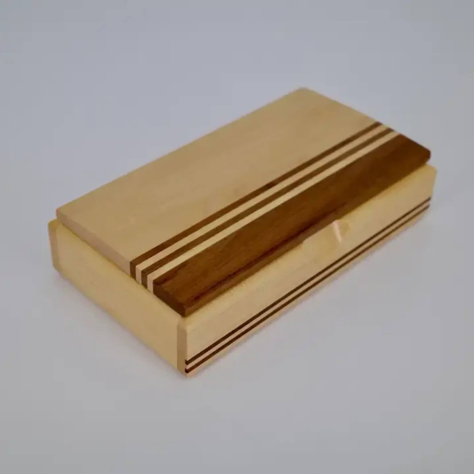 Fuji Wood Design Maple & Walnut Mini Keepsake Box