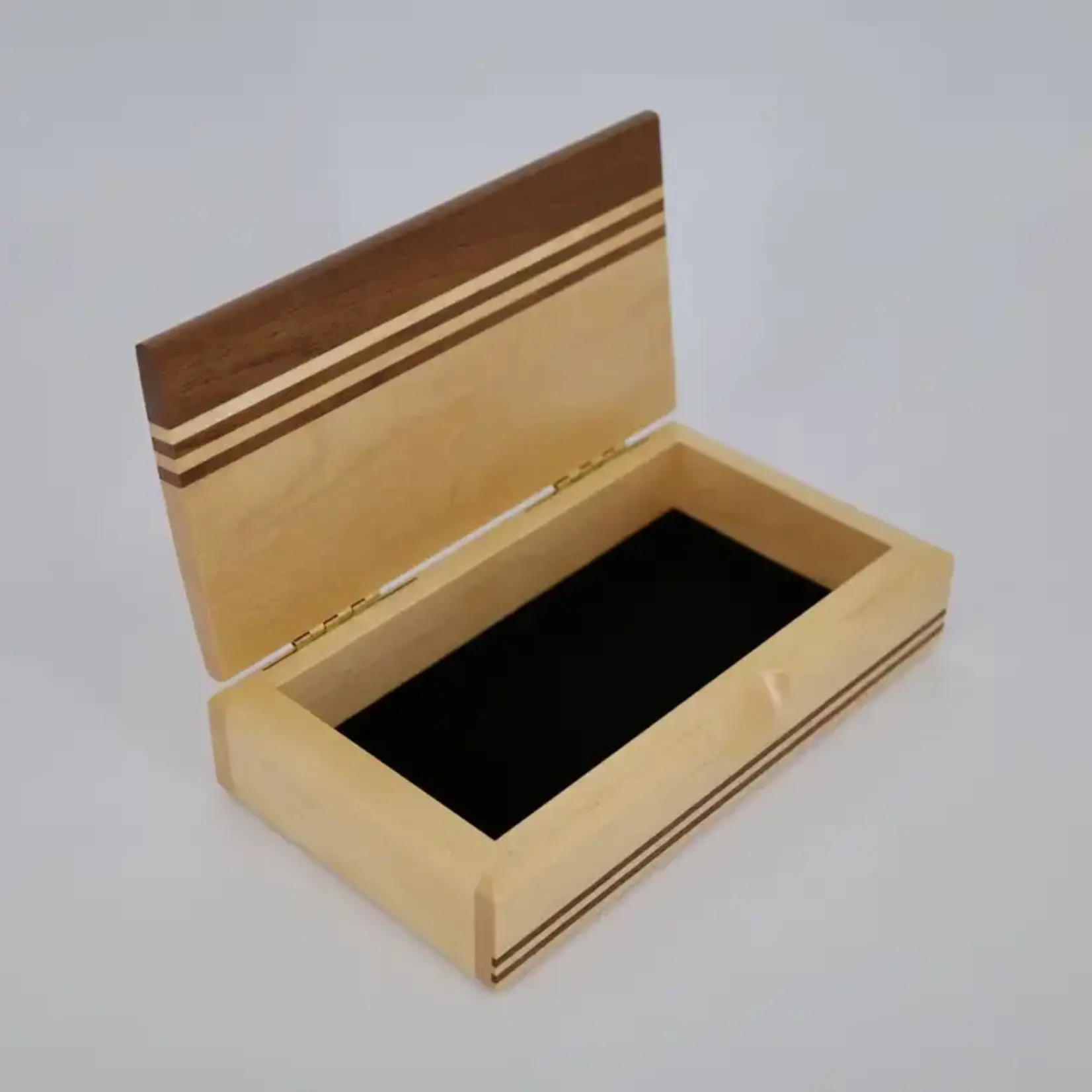 Fuji Wood Design Maple & Walnut Mini Keepsake Box