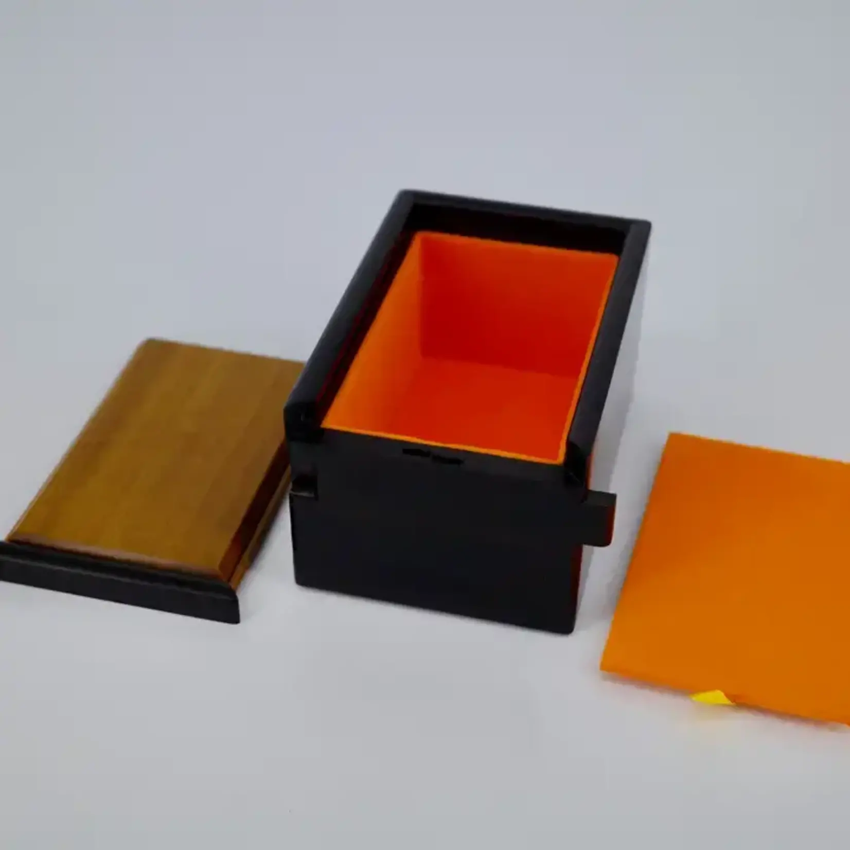 Fuji Wood Design Wooden Lockbox with Hidden Opening - Small