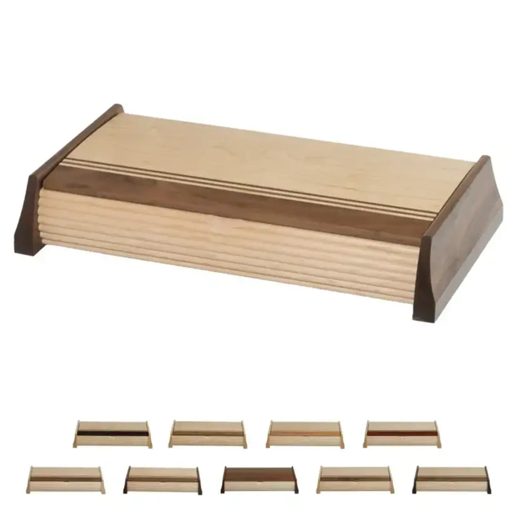 Fuji Wood Design Walnut Wood Jewelry Box