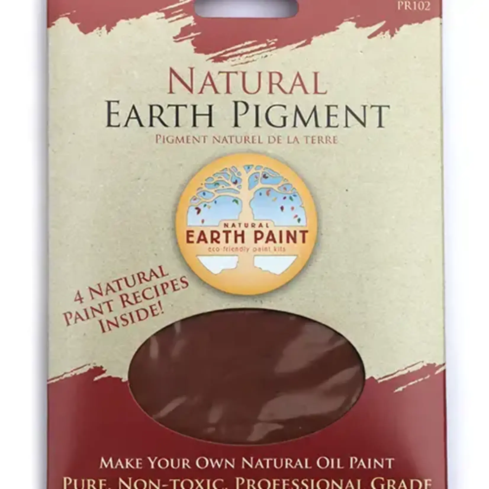 Natural Earth Paint 3 oz. Earth & Mineral Pigments - Burnt Sienna