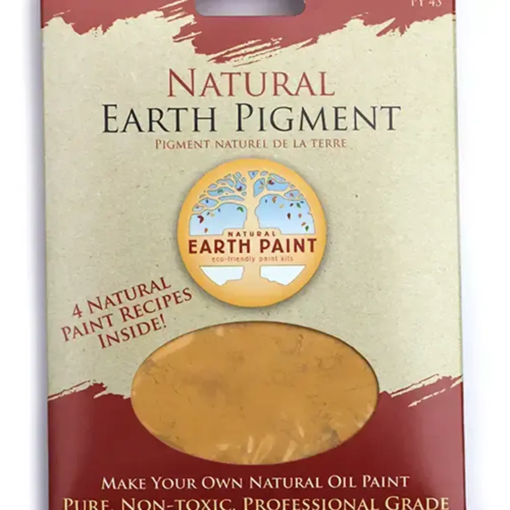 Natural Earth Paint 3 oz. Earth & Mineral Pigments - Orange Ochre