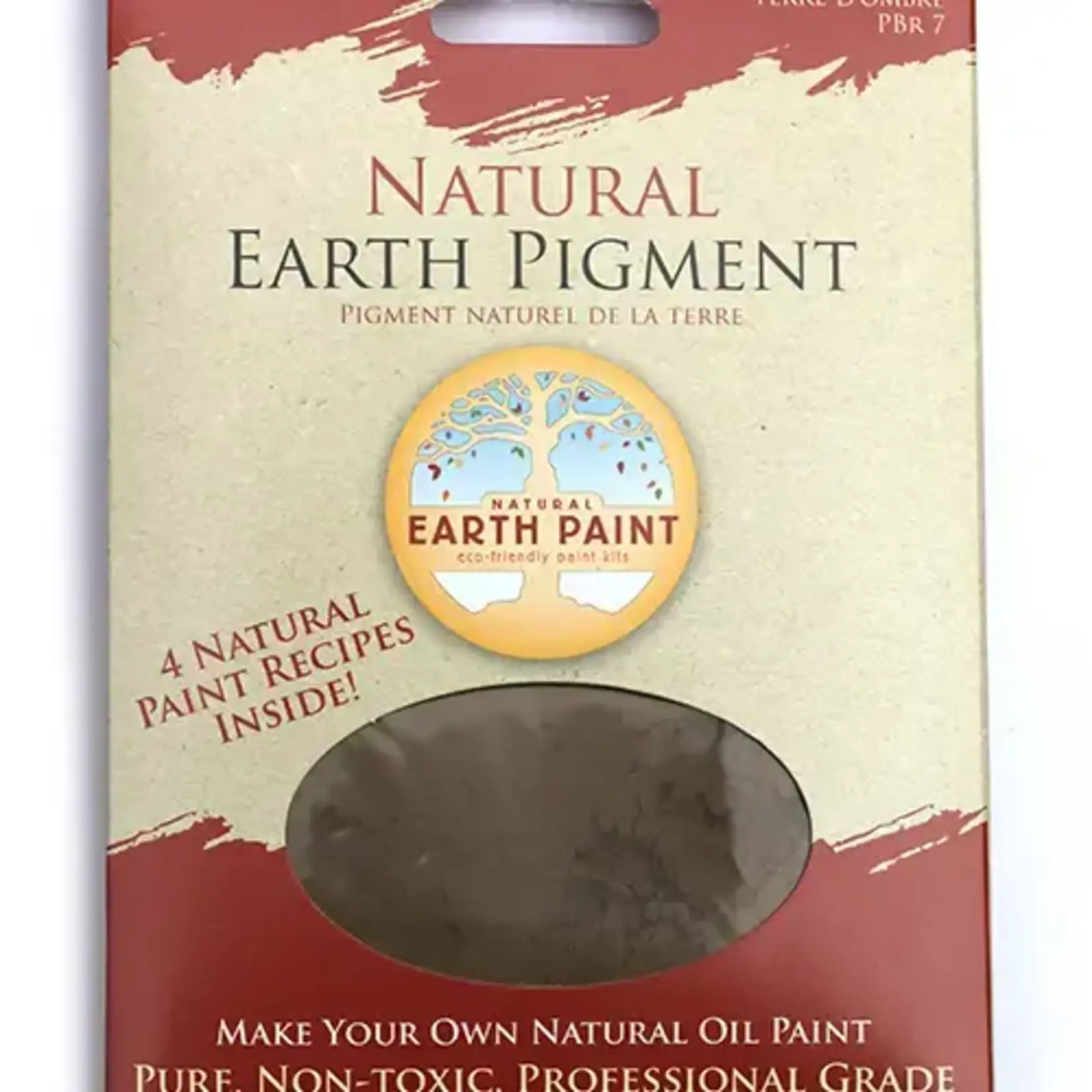 Natural Earth Paint 3 oz. Earth & Mineral Pigments - Raw Umber
