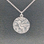 Carrie Nunes Jewelry Happy Hummingbird in Flight Pendant