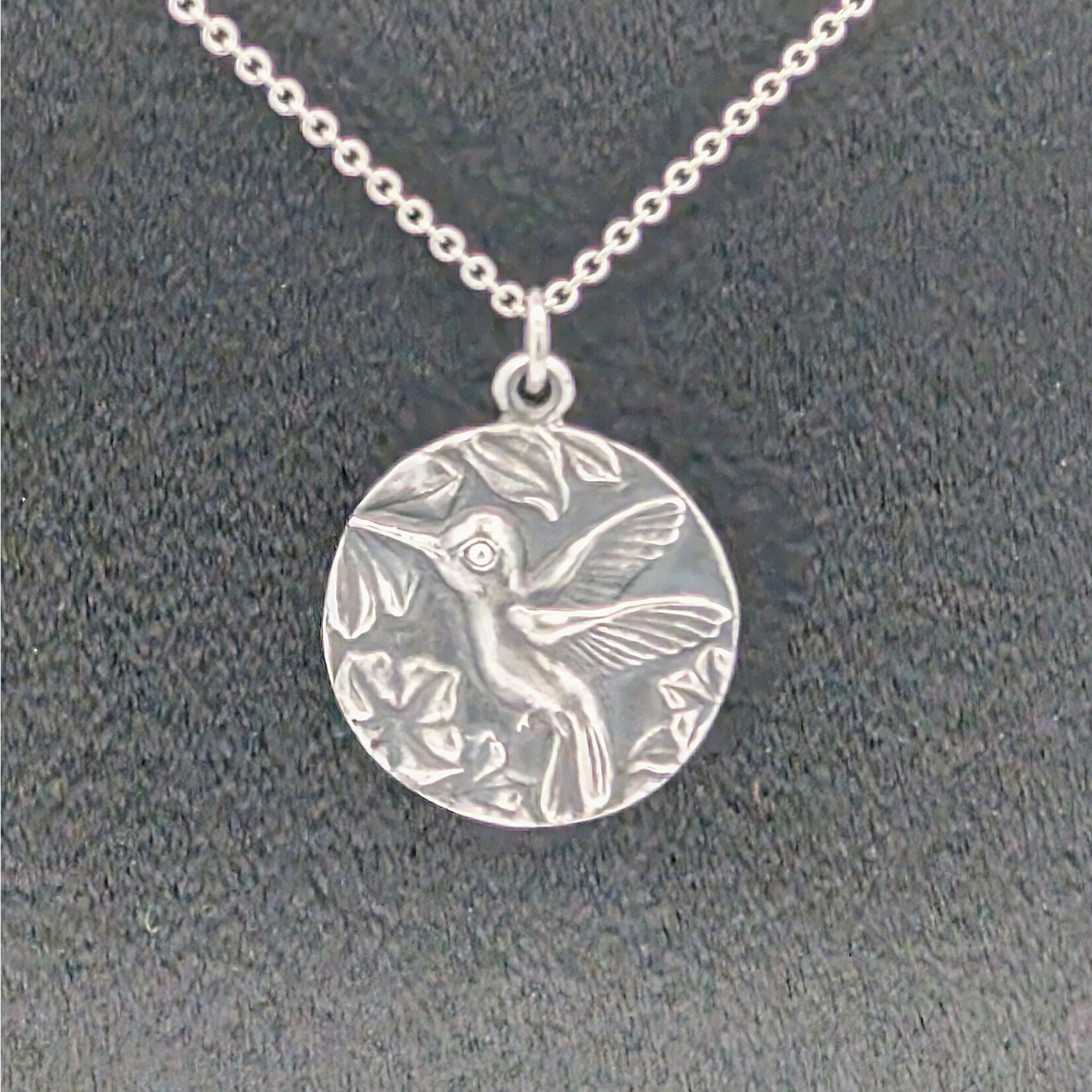 Carrie Nunes Jewelry Happy Hummingbird in Flight Pendant