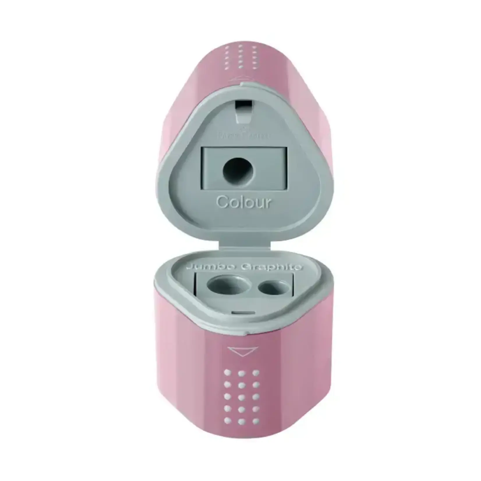 Faber-Castell Grip Trio Pencil Sharpener, Rose Shadows