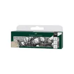 Faber-Castell Pitt Artist Pen, Black & White - Wallet of 4