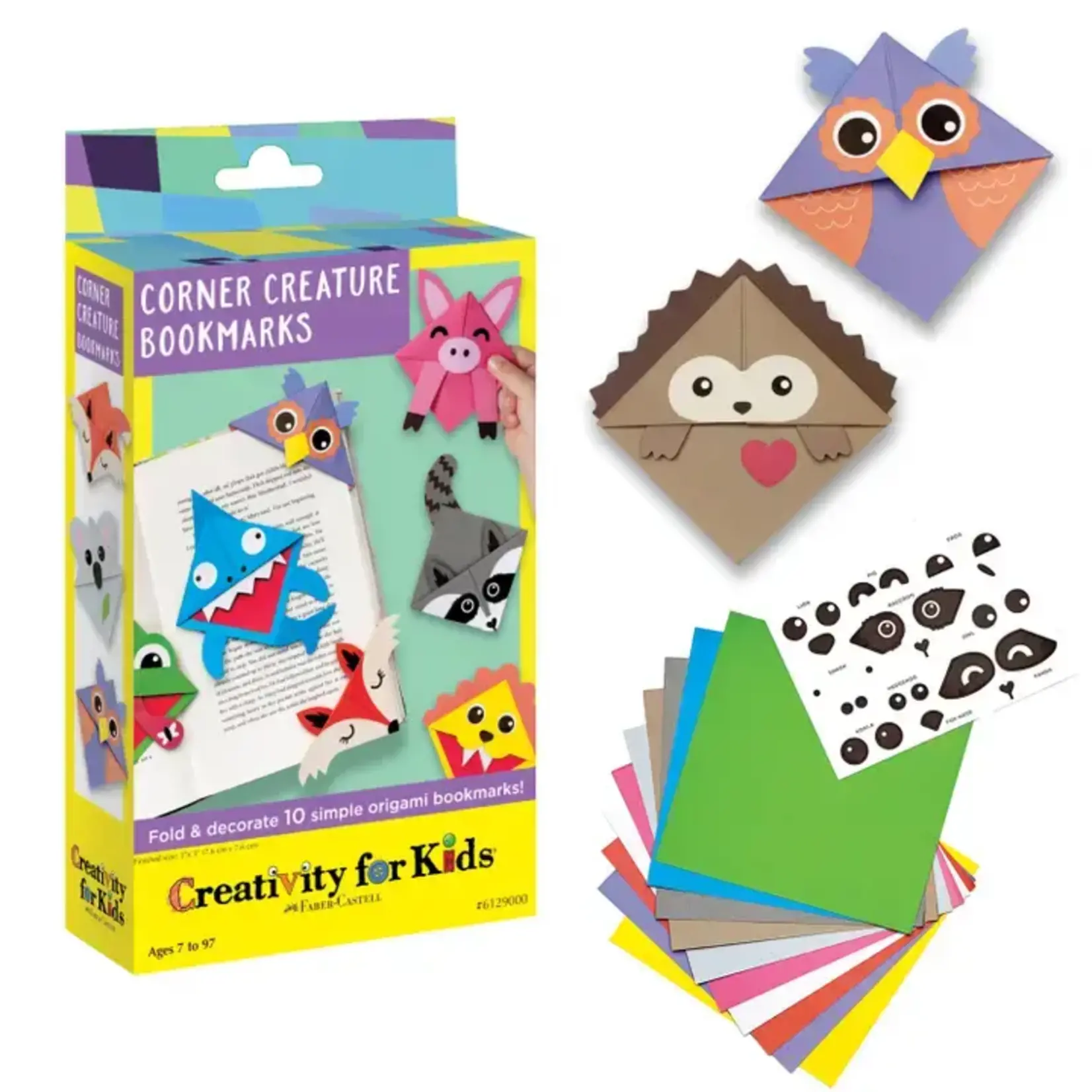 Faber-Castell Corner Creature Bookmarks Mini Kit - Diy Craft For Kids