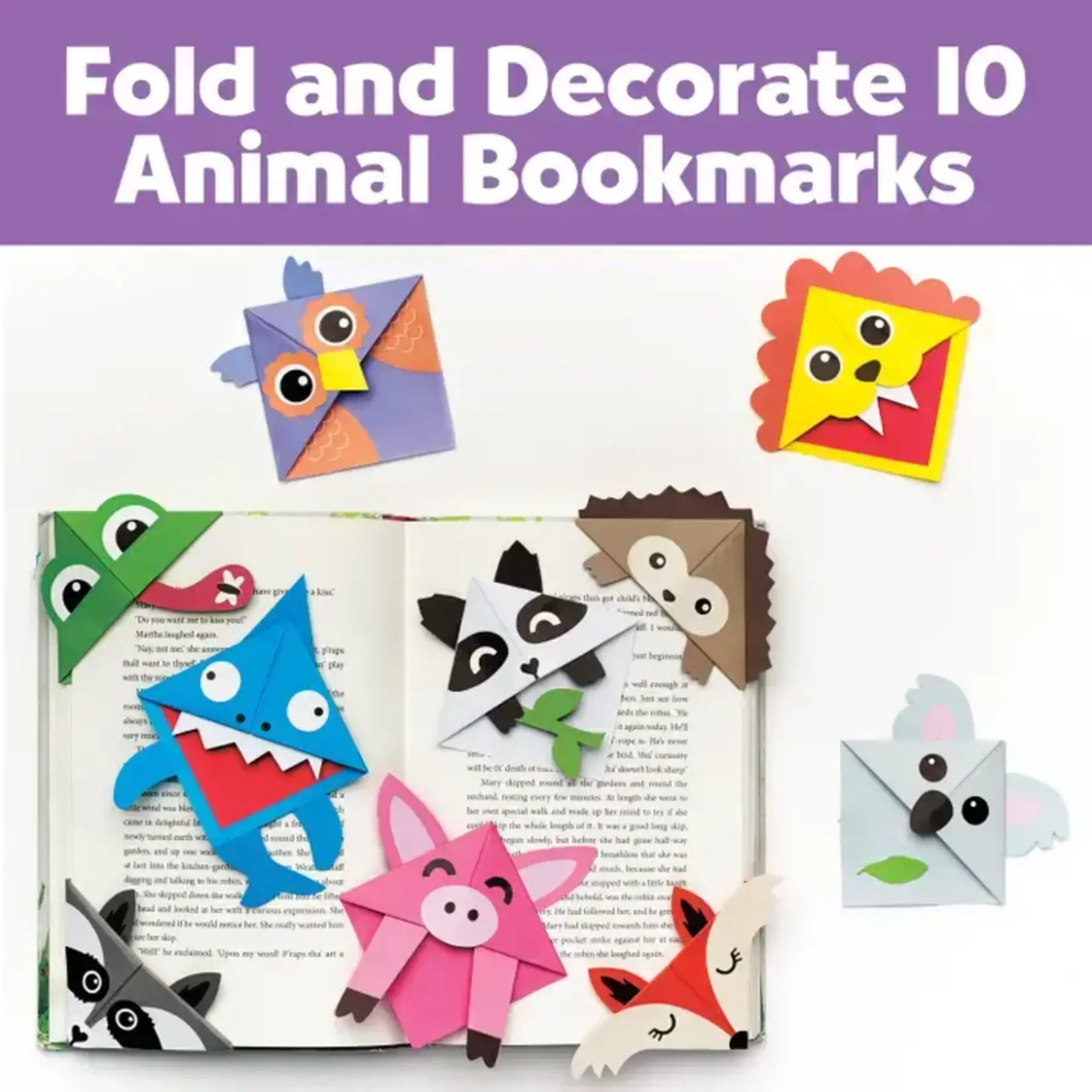 Faber-Castell Corner Creature Bookmarks Mini Kit - Diy Craft For Kids
