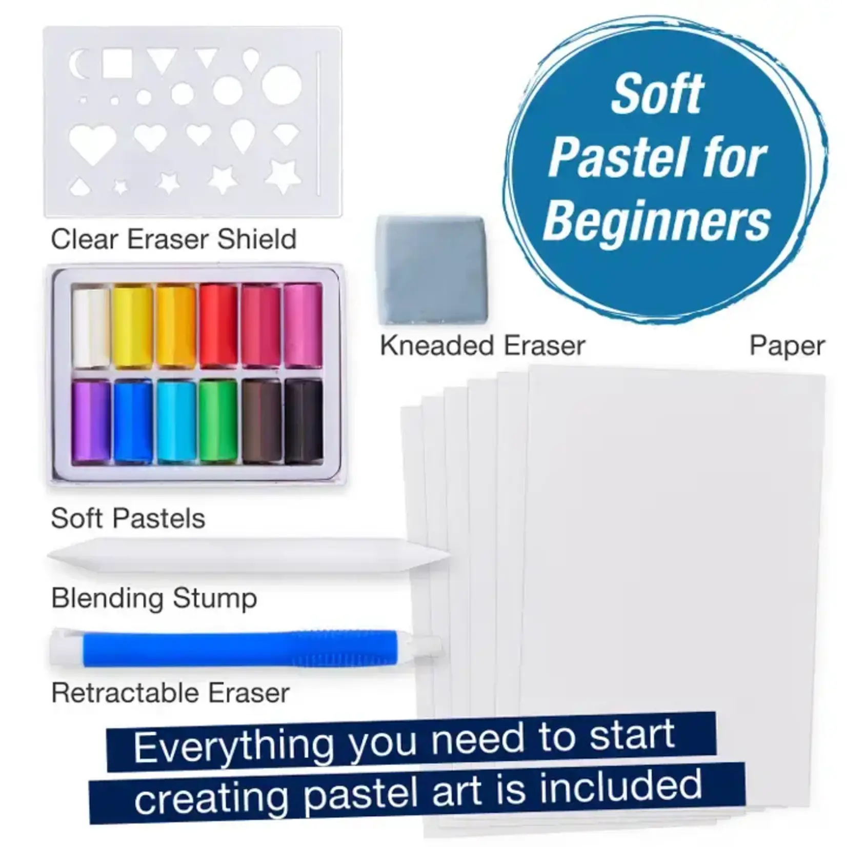 Faber-Castell Learn How To Draw with Soft Pastels Art Set For Beginners