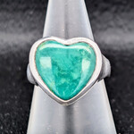 Carrie Nunes Jewelry Large Heart Ring - Turquoise