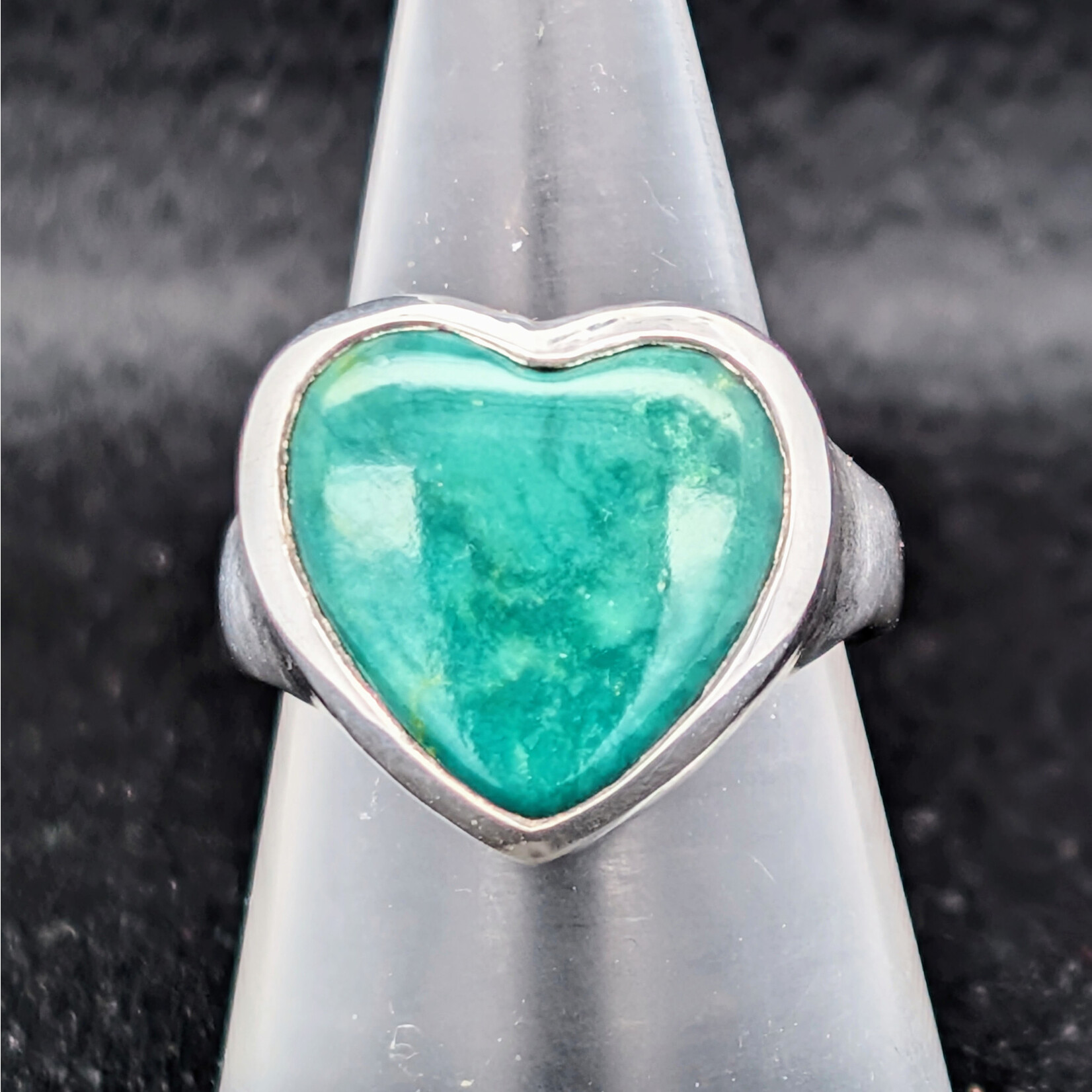 Carrie Nunes Jewelry Large Heart Ring - Turquoise