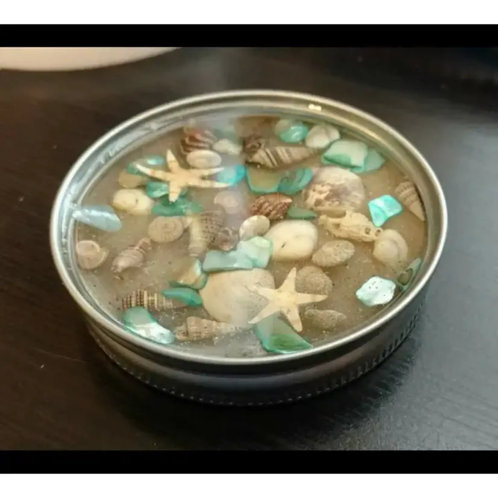 JEMS of the Sea Seashell Mason Jar Lid Coasters