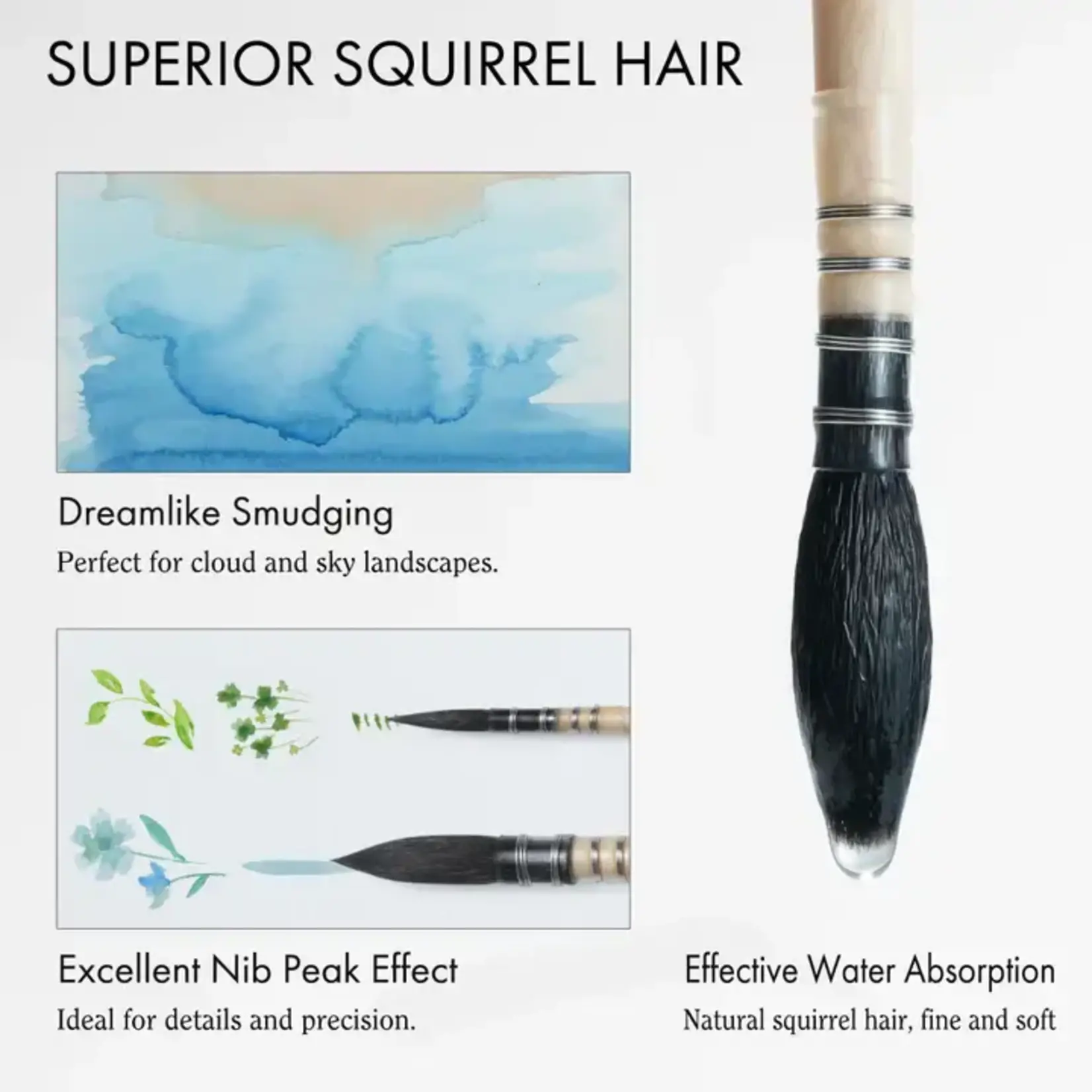 Artify Artify Professional Squirrel Hair Watercolor Brush - sz 6
