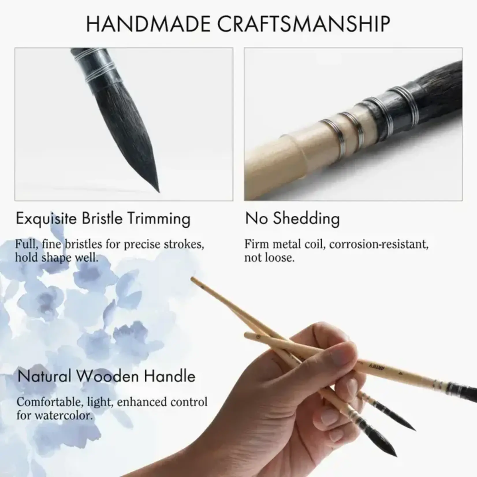 Artify Artify Professional Squirrel Hair Watercolor Brush - sz 6