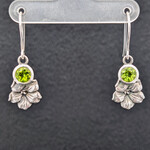 Carrie Nunes Jewelry Madeira Flower Earrings w/ Peridot