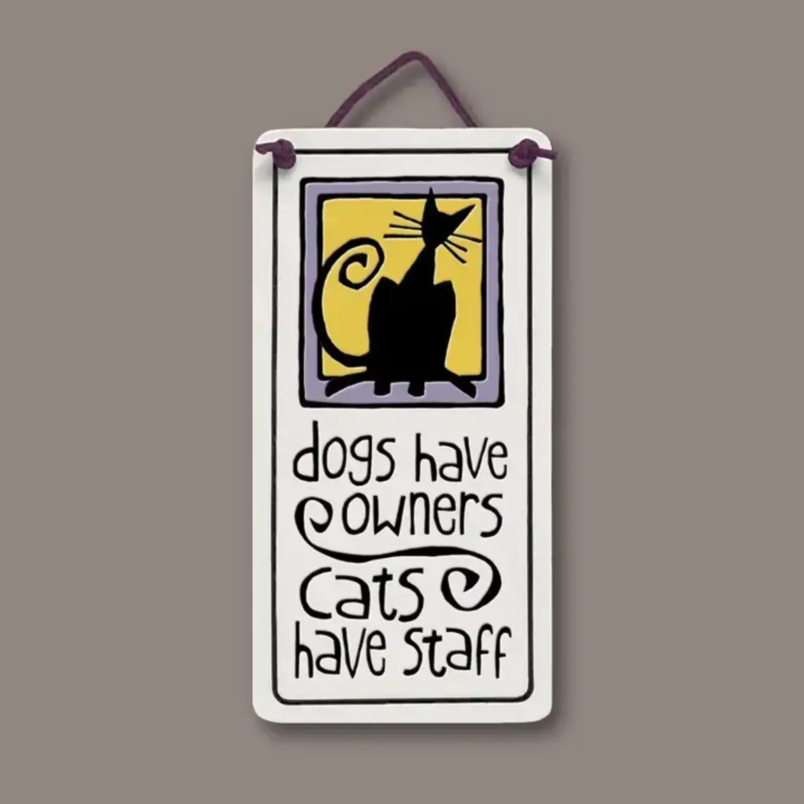 Spooner Creek Designs Cats Have Staff Rectangular Charmer