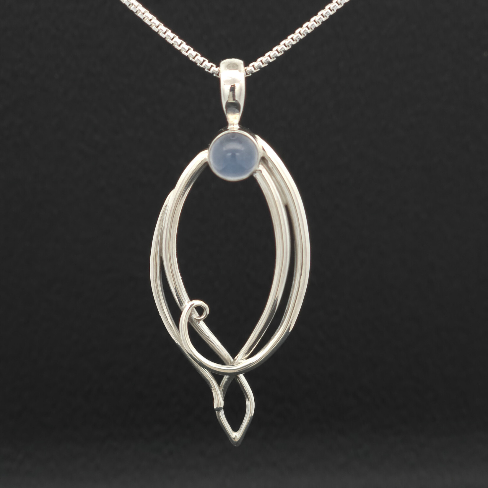 Modern Heirloom® Lorien Blue Chalcedony Necklace, 18" 1.1