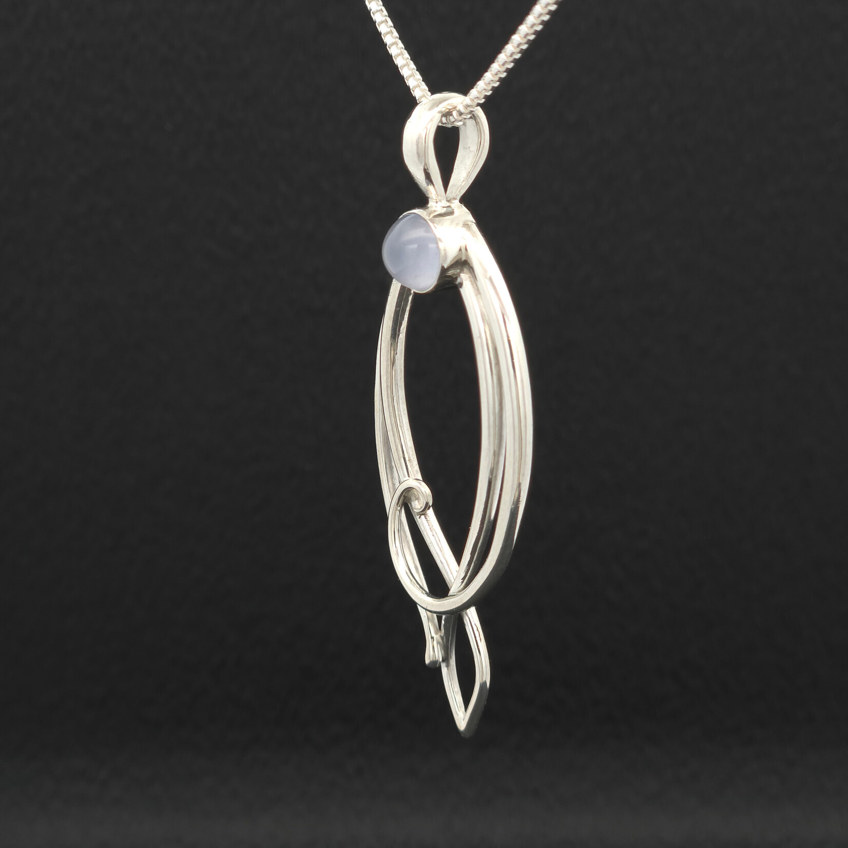 Modern Heirloom® Lorien Blue Chalcedony Necklace, 18" 1.1