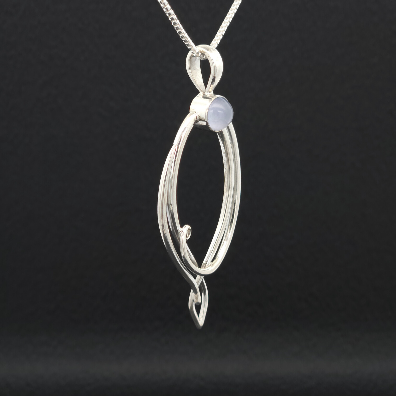 Modern Heirloom® Lorien Blue Chalcedony Necklace, 18" 1.1