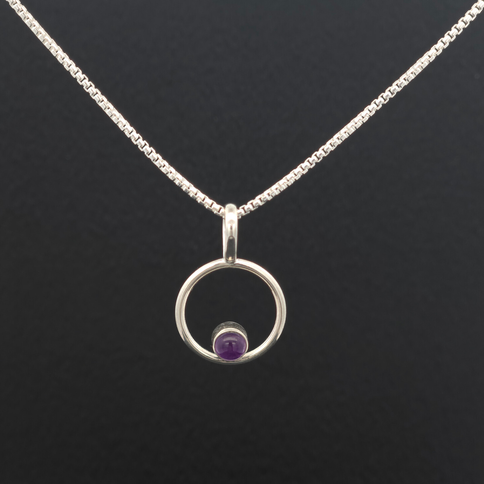 Modern Heirloom® Micro Circle Pendant 14mm on 16” 1.1