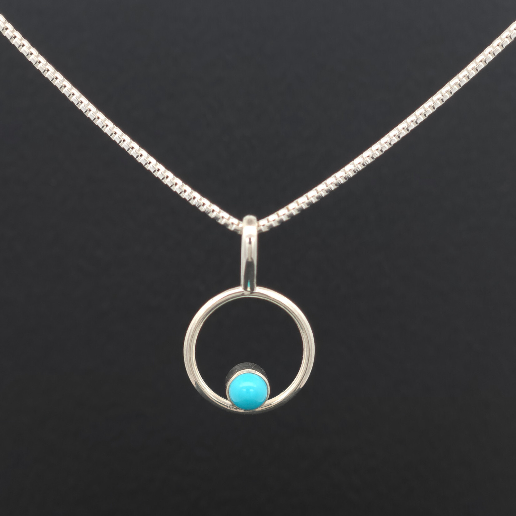 Modern Heirloom® Micro Circle Pendant 14mm on 16” 1.1