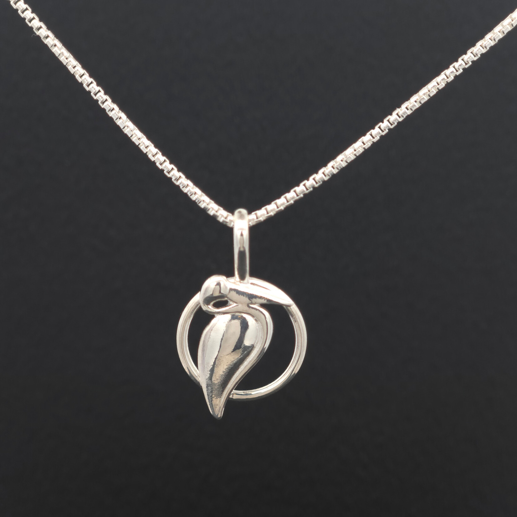 Modern Heirloom® Micro Circle Pendant 14mm on 16” 1.1