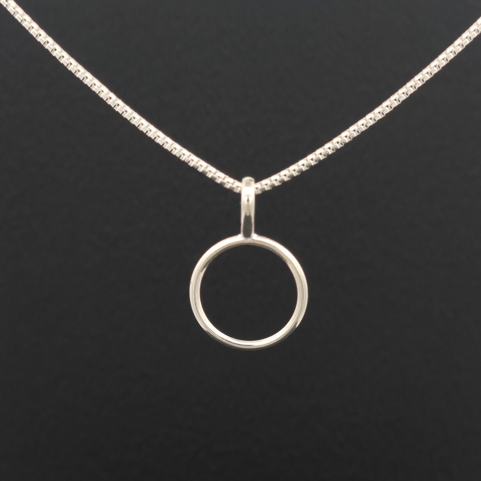 Modern Heirloom® Micro Circle Pendant 14mm on 16” 1.1