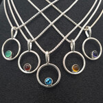 Modern Heirloom® Micro Circle Pendant 14mm on 18” 1.1