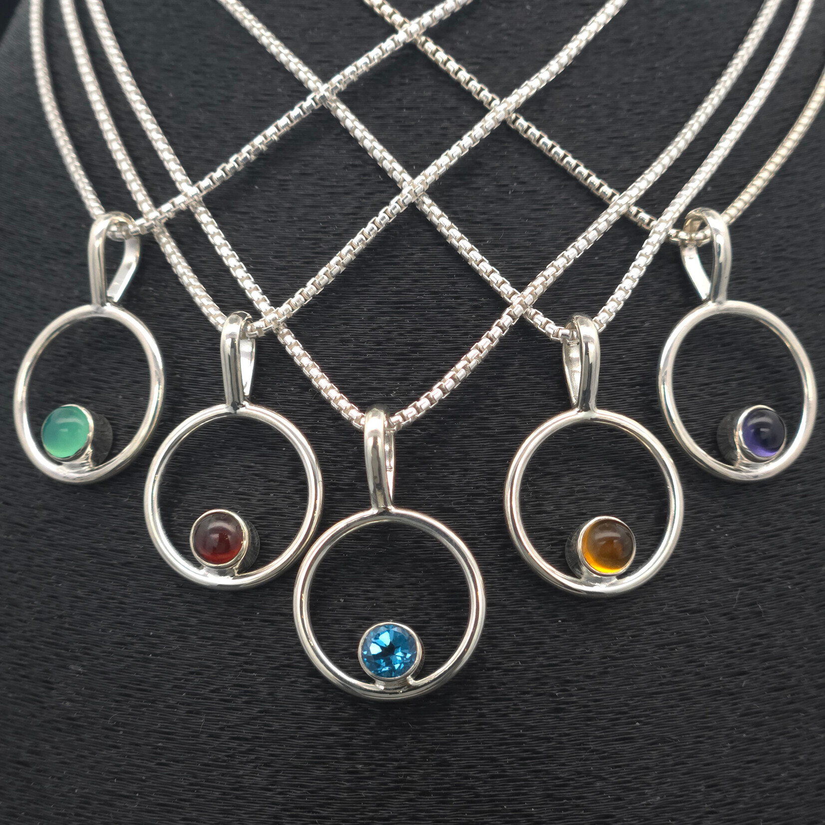 Modern Heirloom® Micro Circle Pendant 14mm on 18” 1.1