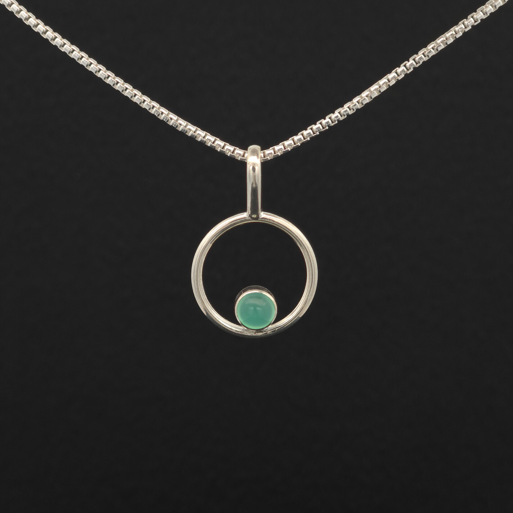 Modern Heirloom® Micro Circle Pendant 14mm on 18” 1.1