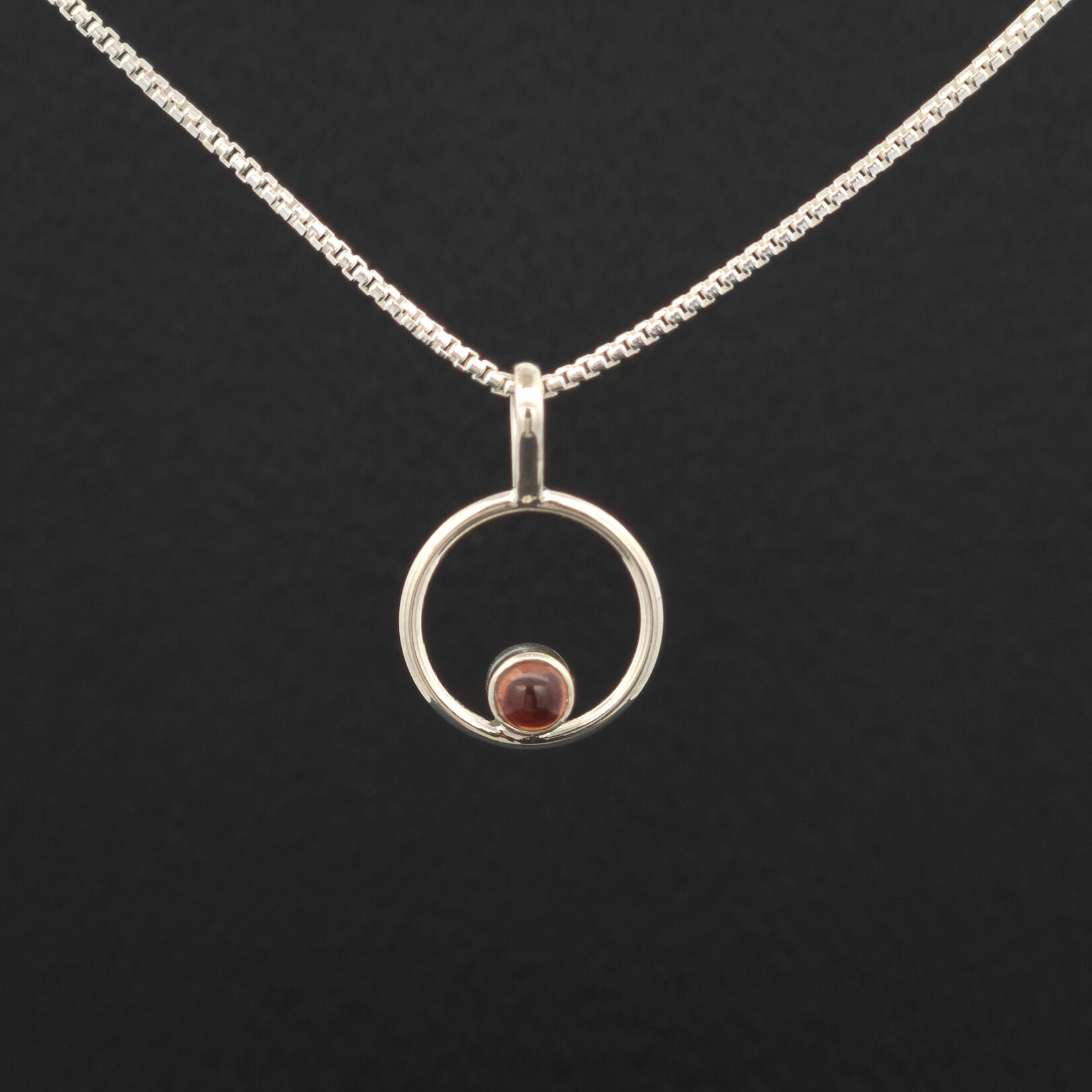 Modern Heirloom® Micro Circle Pendant 14mm on 18” 1.1