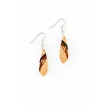 Marquis Inlay Earrings - Maple