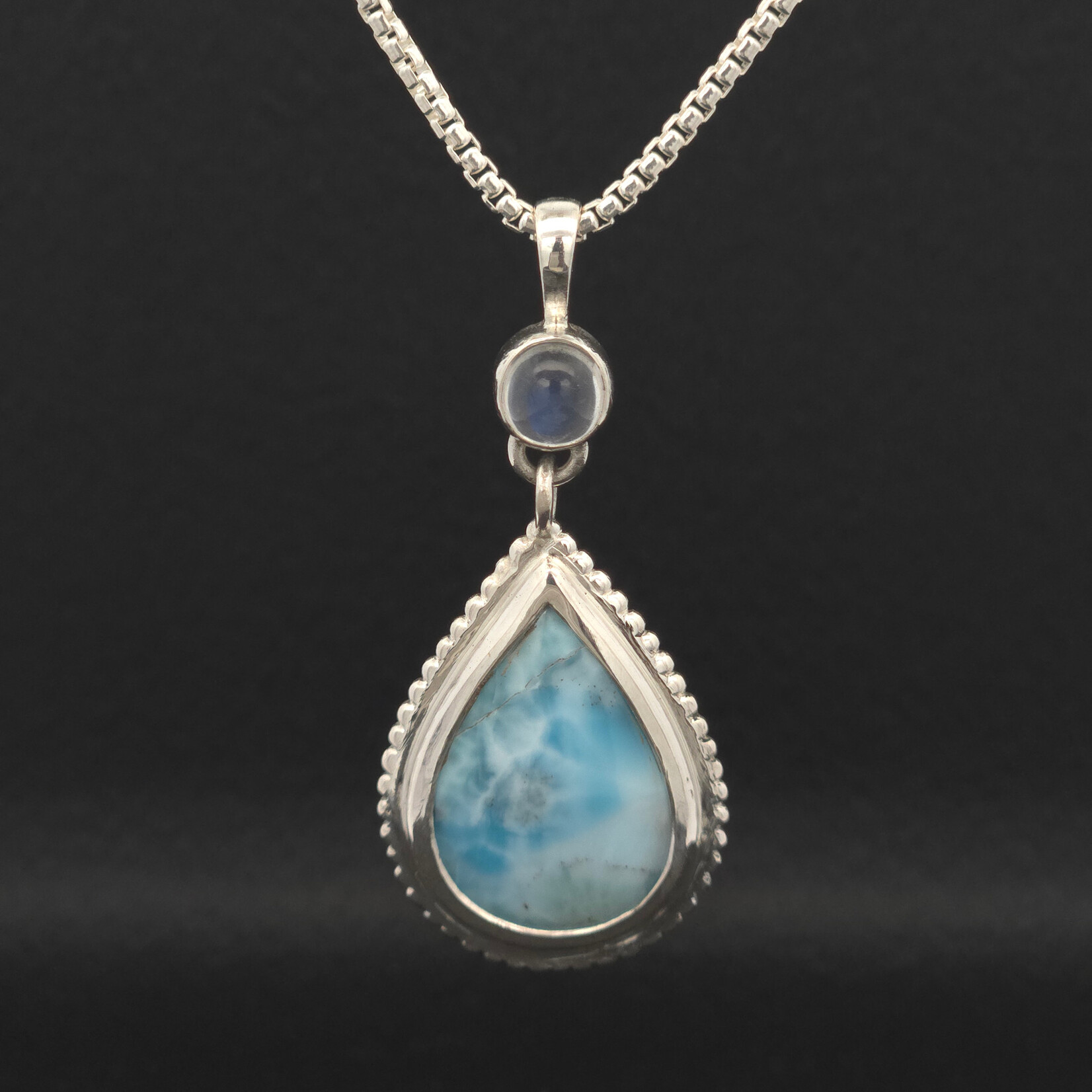 Modern Heirloom® Larimar & Moonstone Relic on 16” 1.8