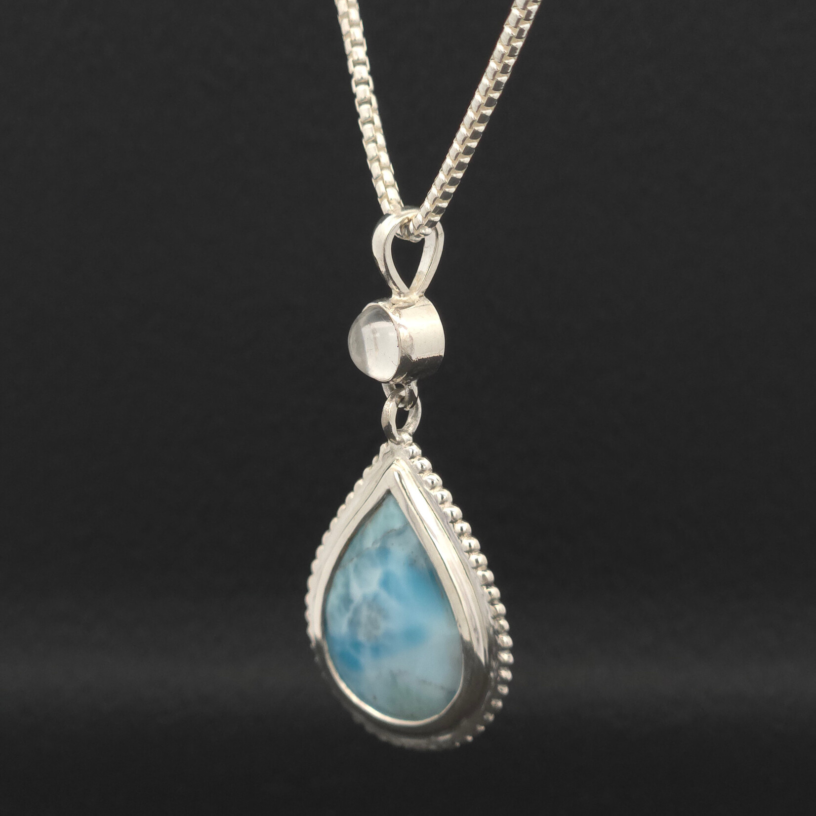 Modern Heirloom® Larimar & Moonstone Relic on 16” 1.8