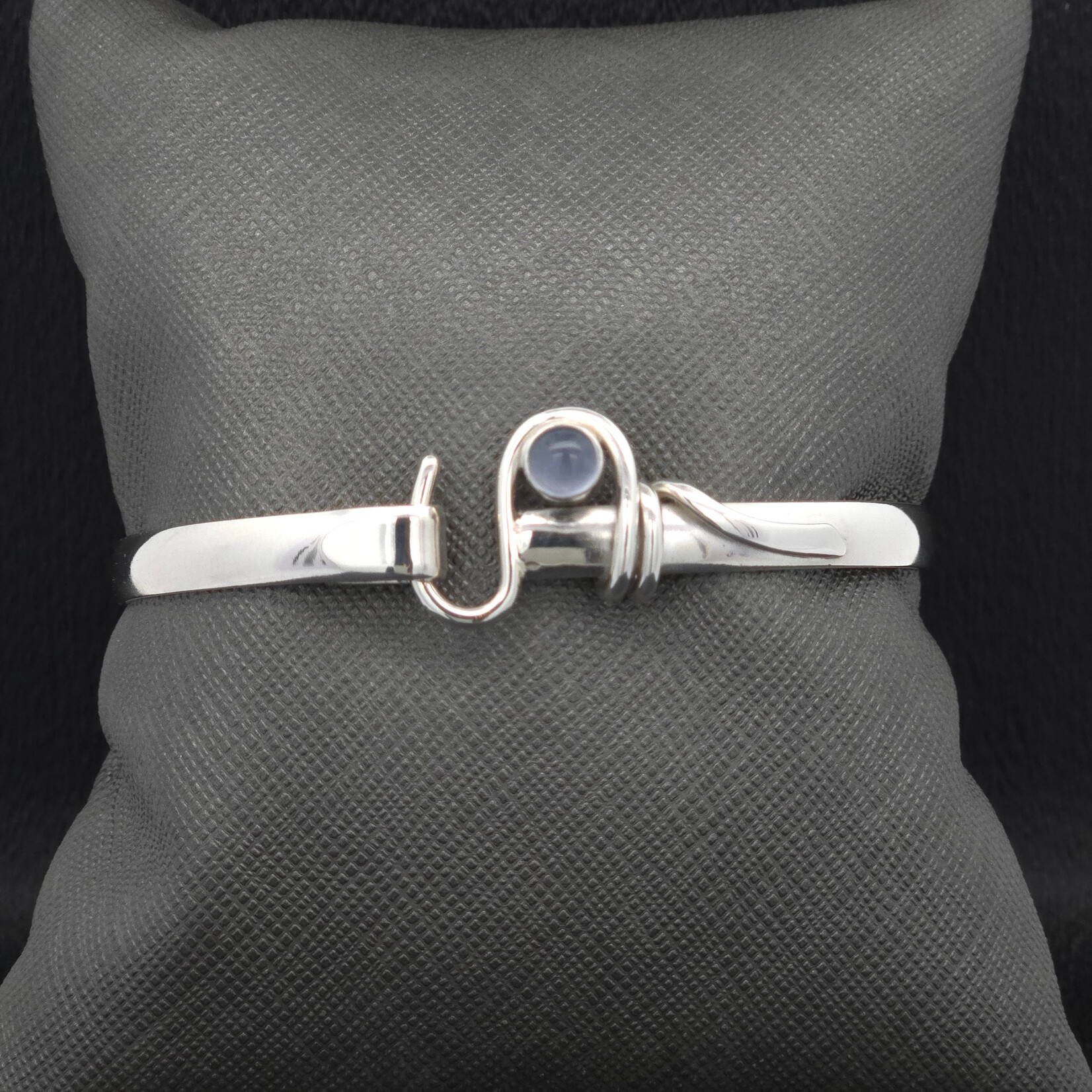 Modern Heirloom® AC Hook Bracelet, Chalcedony 5mm, Sz 7.25”