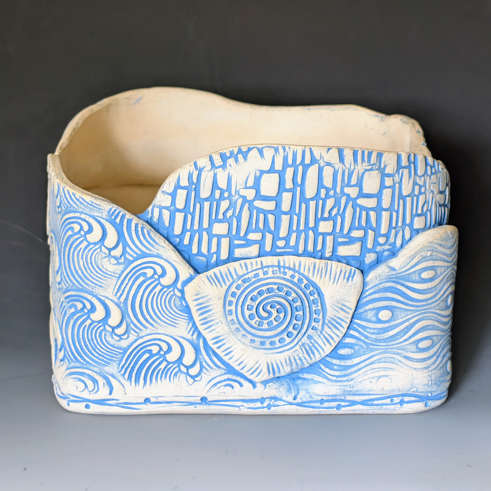 Seascape Planter -  7"x7"x5"